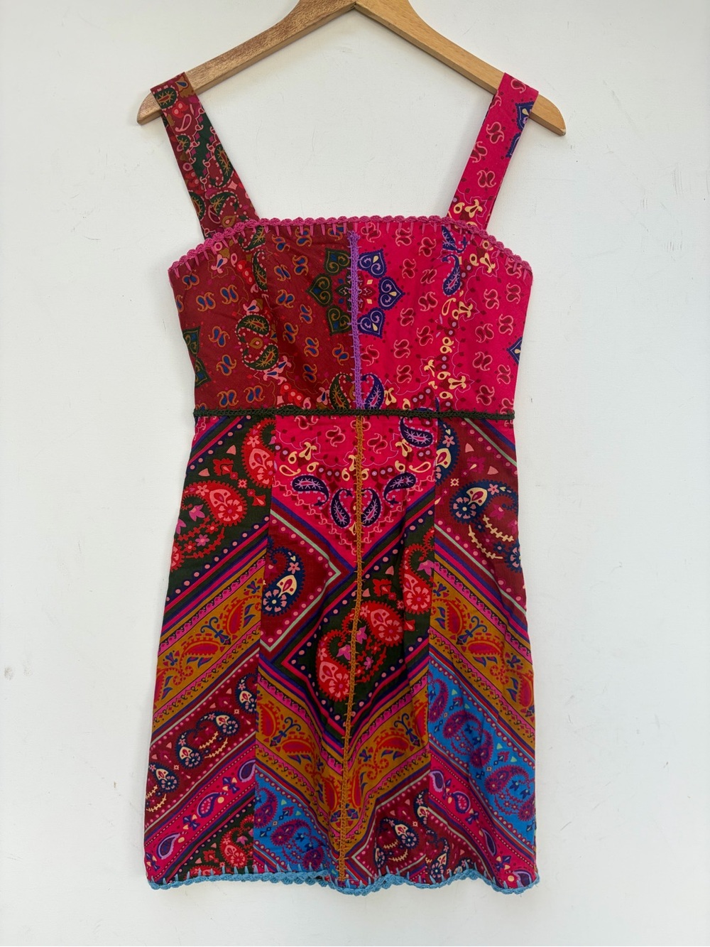 Farm Rio Bandana Paisley Mini Dress